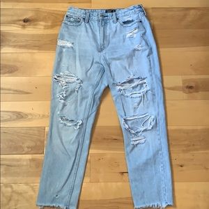 Abercrombie high rise girlfriend jeans